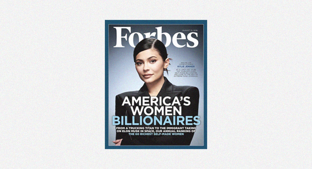 Кайли Дженнер попала на обложку Forbes