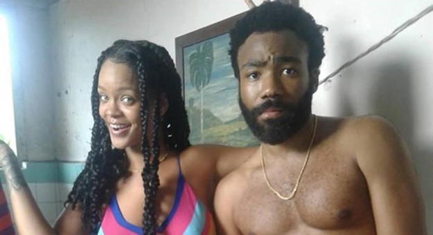 Рианна и Дональд Гловер снимают фильм на Кубе