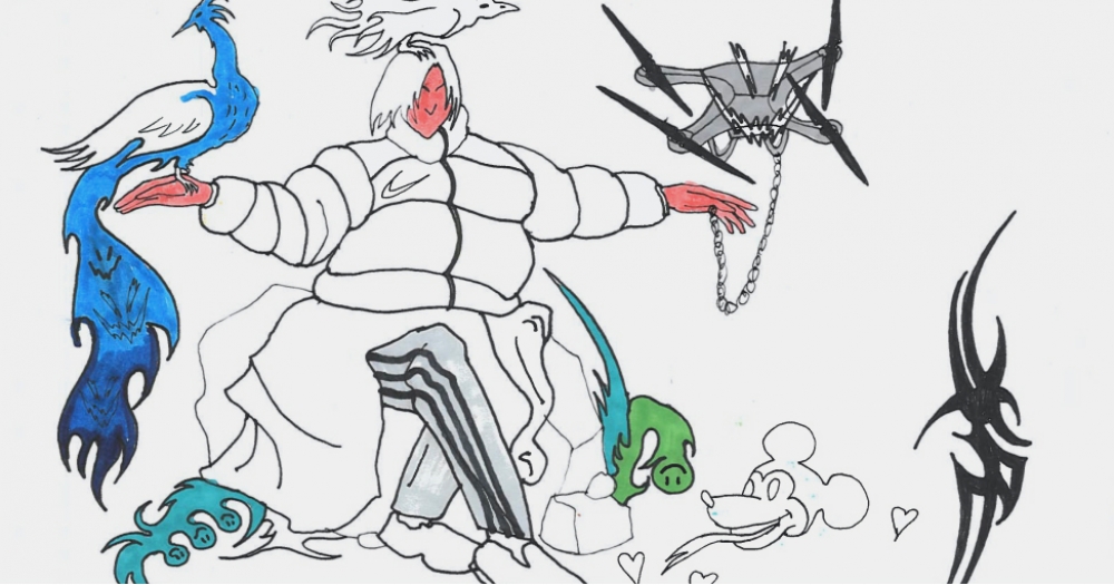 Художники рисуют в рамках проекта BURO. New Cool: Владимир Карташов