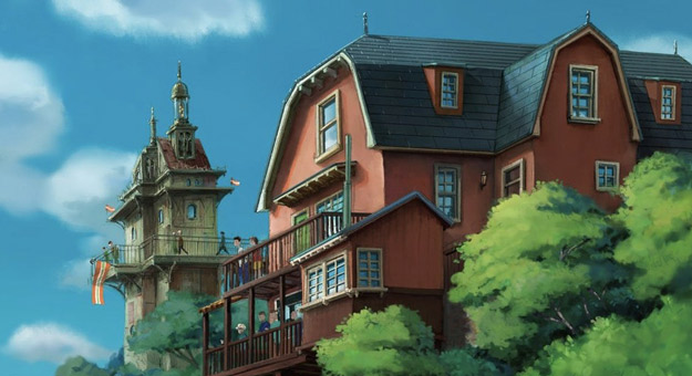 Студия «Гибли» показала эскизы тематического парка по мотивам своих мультфильмов