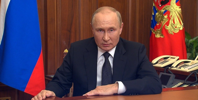Владимир Путин объявил о частичной мобилизации в России