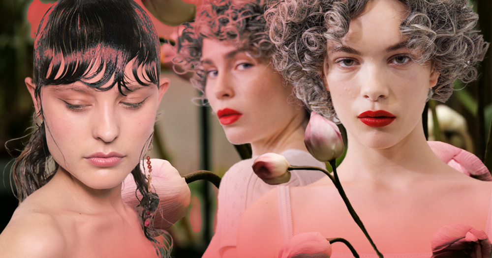 Клюквенные губы, челки и капроновая чалма: 9 бьюти-трендов на осень