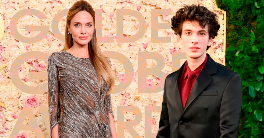 Анджелина Джоли в McQueen и Марк Эйдельштейн в Prada: красная дорожка «Золотого глобуса — 2025»