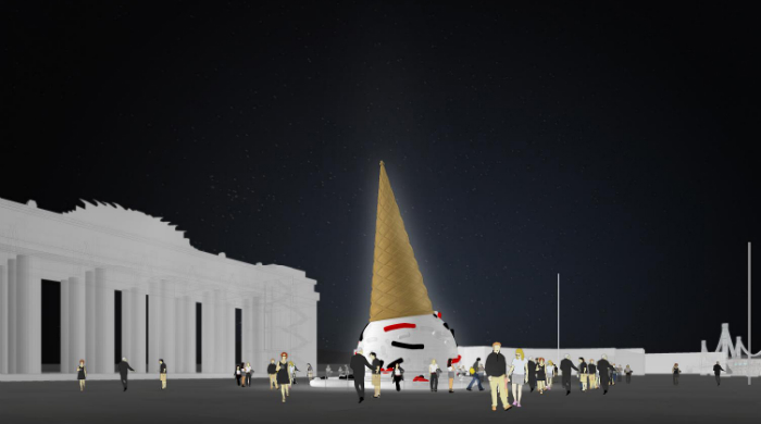 У ворот парка Горького появится елка в виде мороженого