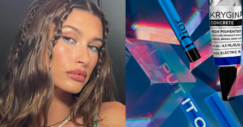 Тренд: синяя подводка, как у Хейли Бибер