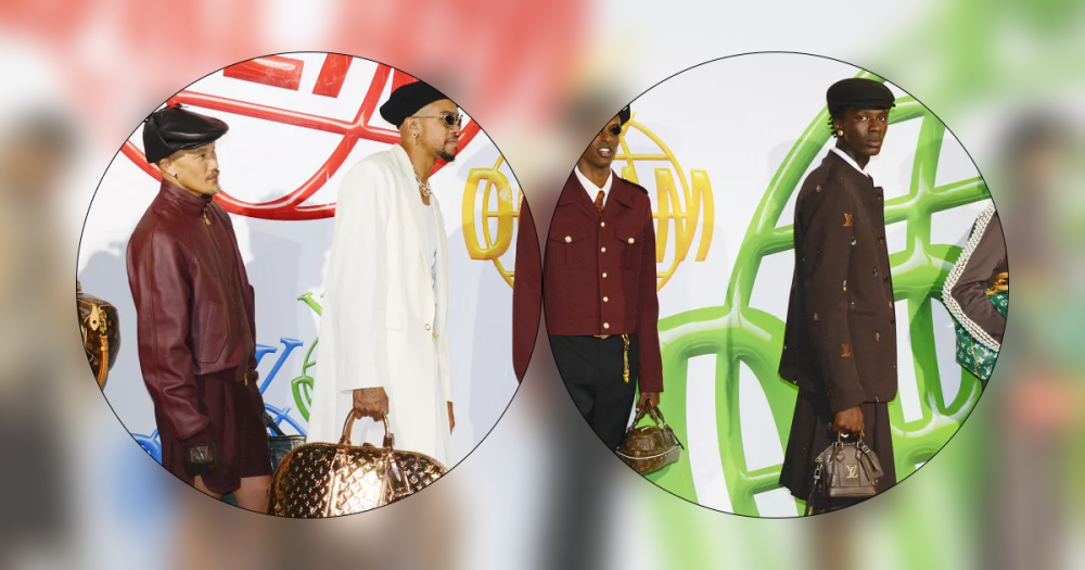 Фото дня: бэкстейдж показа Louis Vuitton menswear 2024