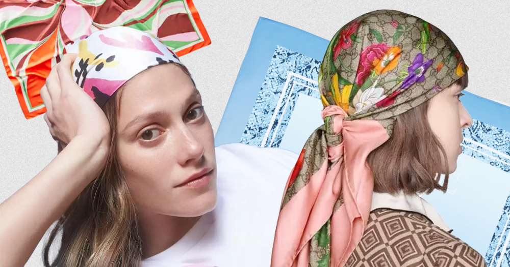 Где искать? 10+ классных платков, чтобы вязать на голову, шею и носить вместо топа
