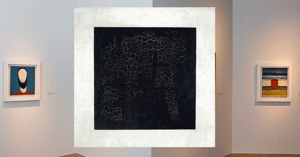 Не квадратом единым: под \"Черным квадратом\" Малевича найдены еще два изображения