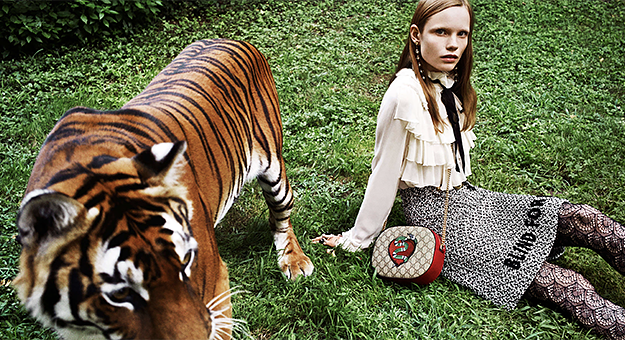 Эдем в праздничной кампании Gucci