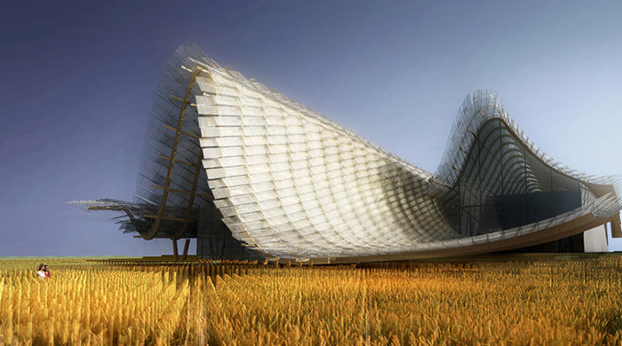 Плавучий китайский павильон к Milan World Expo 2015