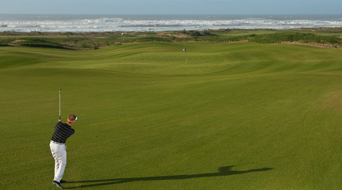 Крупнейшее гольф-поле в Марокко на берегу океана