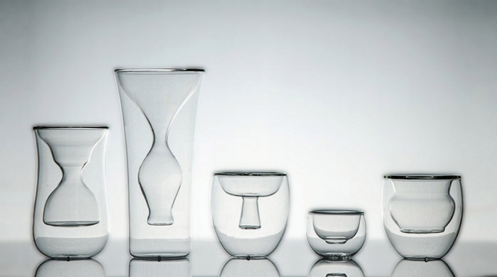 Бокалы с двойным дном в форме китайских ваз