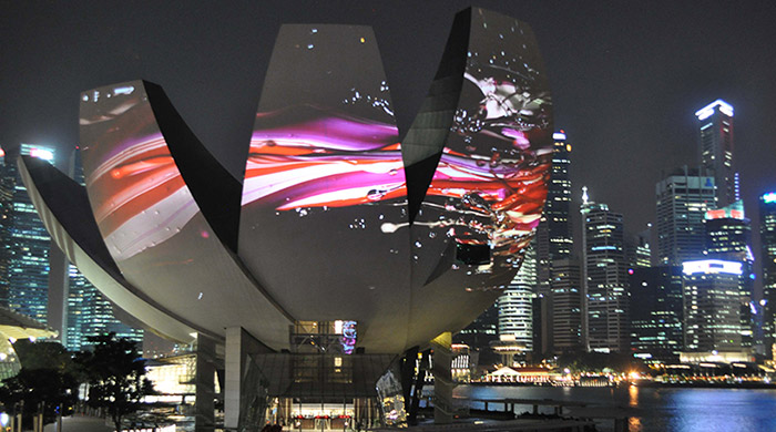 Музей науки и искусств в Сингапуре превратился в инсталляцию