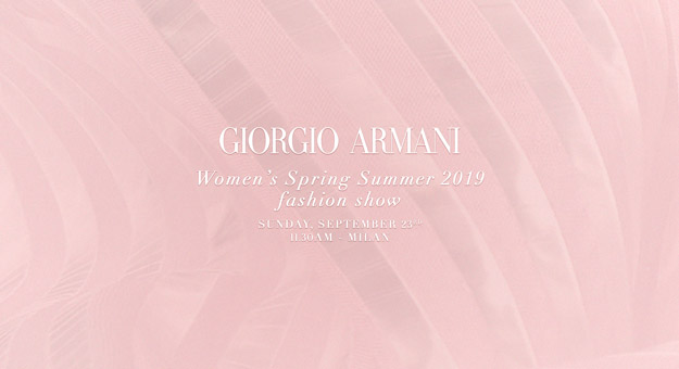 Прямая трансляция показа Giorgio Armani, коллекция весна-лето 2019