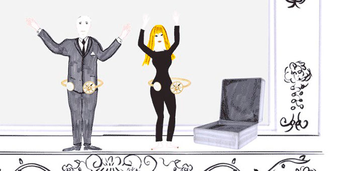 Кристиан Диор крутит браслет-хулахуп в новом мультфильме Dior