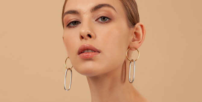 Серьги в виде цепей и японских боевых вееров в новой коллекции бренда Wanna?Вe!