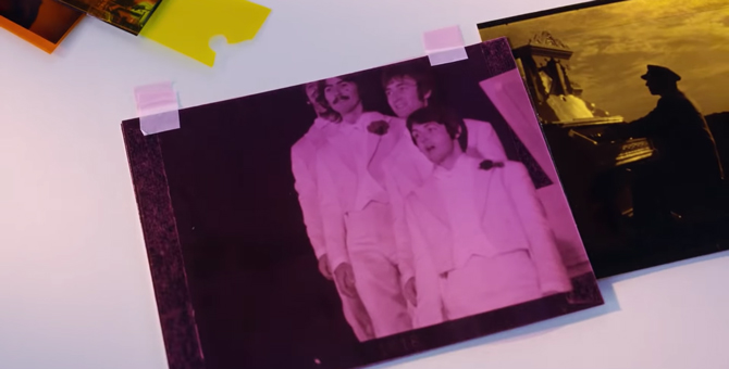 Архивные кадры в клипе на песню The Beatles «Glass Onion»