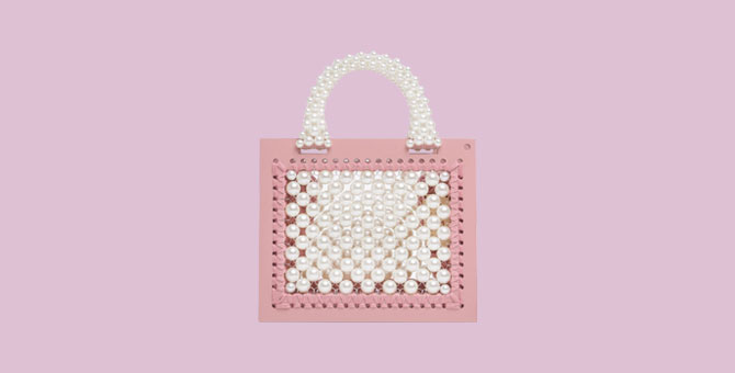 Вышитая жемчугом сумка 0711 — выбор Buro.