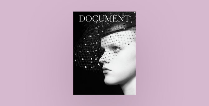 Эди Слиман сфотографировал модель в шляпе Celine для Document Journal