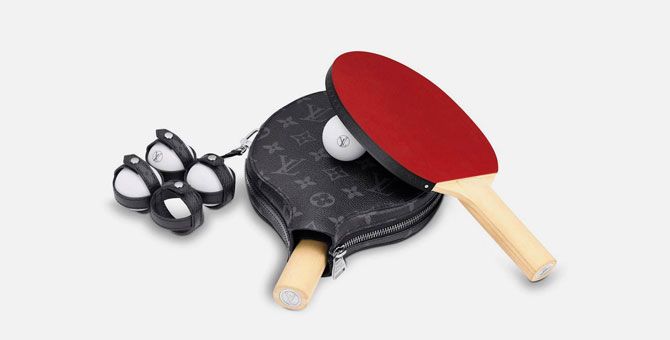 Louis Vuitton выпустил набор для настольного тенниса за две тысячи долларов