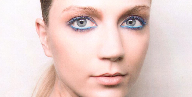 Как повторить макияж в ярко-синей гамме с показа Stephane Rolland