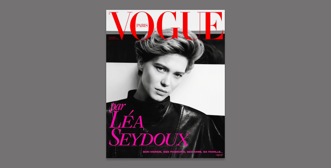 Леа Сейду стала приглашенным редактором нового номера Vogue Paris