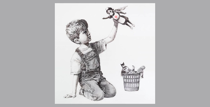 Бэнкси посвятил свою новую работу борьбе с коронавирусом