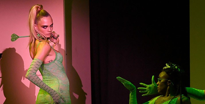 Кара Делевинь и сестры Хадид приняли участие в шоу Savage x Fenty в Нью-Йорке