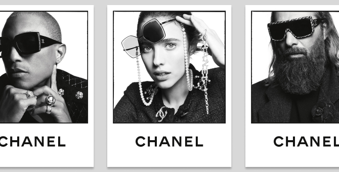 Маргарет Куэлли и Фаррелл Уильямс снялись в кампании оптики Chanel