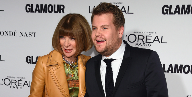 Джеймс Корден спародировал Анну Винтур на вечере Национальной галереи США