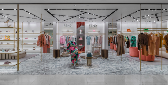 Fendi открыл новый бутик в ЦУМе