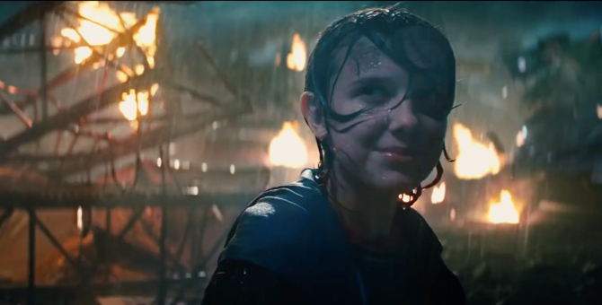 Милли Бобби Браун и фантастические монстры в новом трейлере сиквела «Годзиллы»