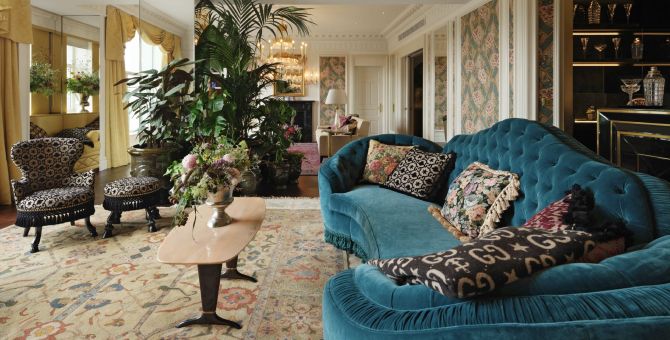 В лондонском отеле The Savoy появился люкс с интерьером от Gucci