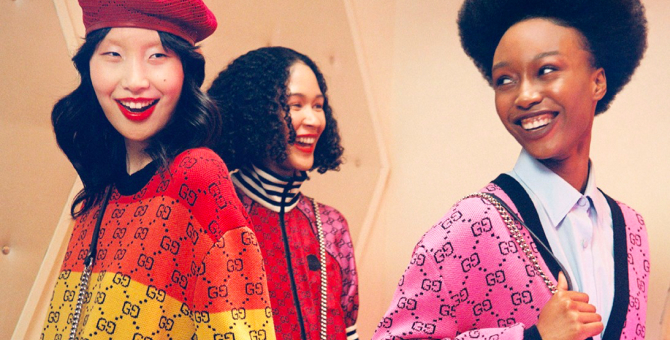 Gucci выпустил разноцветную коллекцию с монограммами GG