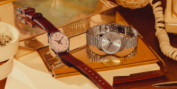 Gucci выпустил новую кампанию часовой и ювелирной линий