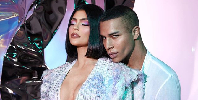 Кайли Дженнер анонсировала бьюти-коллаборацию с Balmain