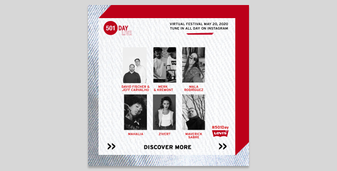 Levi’s проведет онлайн-фестиваль в честь дня рождения джинсов Levi’s 501