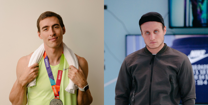 Легкоатлет Сергей Шубенков и актер Никита Кукушкин проведут онлайн-тренировки вместе с Nike