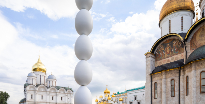 В Московском Кремле можно увидеть скульптуру Григория Орехова