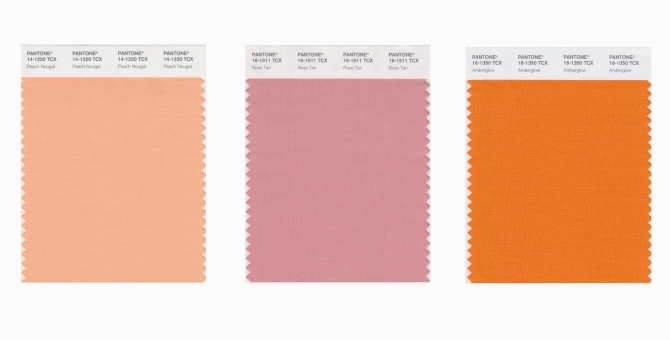 Янтарь, персик и пыльная роза: Pantone назвал главные цвета сезона осень-зима 2020
