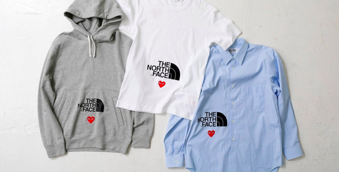 Comme des Garçons Play выпустил капсульную коллаборацию с The North Face