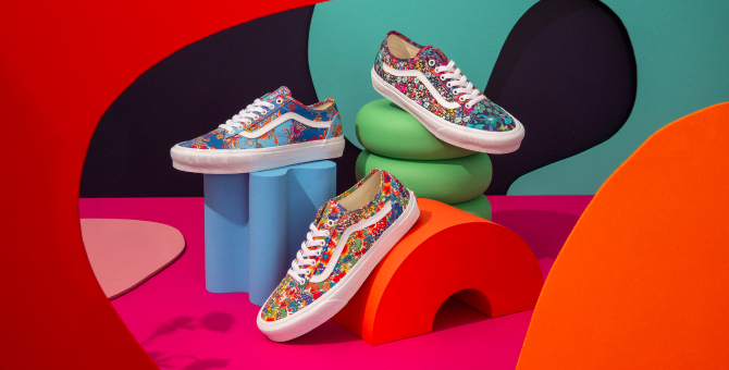 Vans выпустил кеды Old Skool из ткани с цветочным узором Liberty