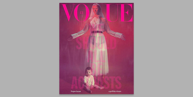 Синтия Никсон снялась для обложки «активистского» номера Vogue Czechoslovakia