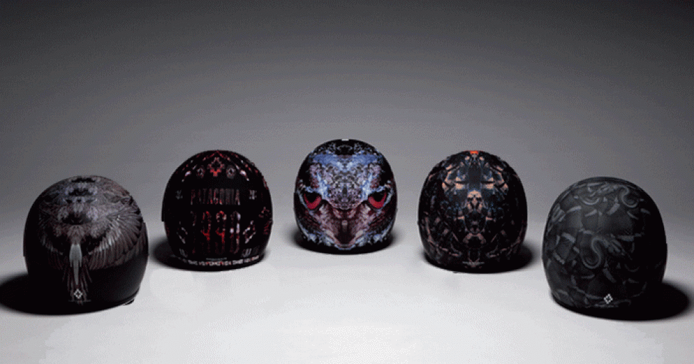 Марсело Бурлон представил новую коллекцию мотоциклетных шлемов