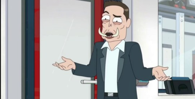 Илон Маск озвучил самого себя в мультсериале «Рик и Морти»