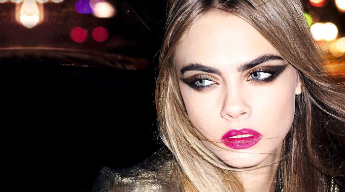 Кара Делевинь в рождественской съемке YSL