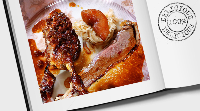 Блюдо недели: рождественский копченый гусь с репой от Мишеля Ленца