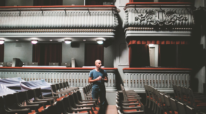 \"Территория\" театра: репетиция постановки \"Сфумато\" и разговор с режиссером и хореографом