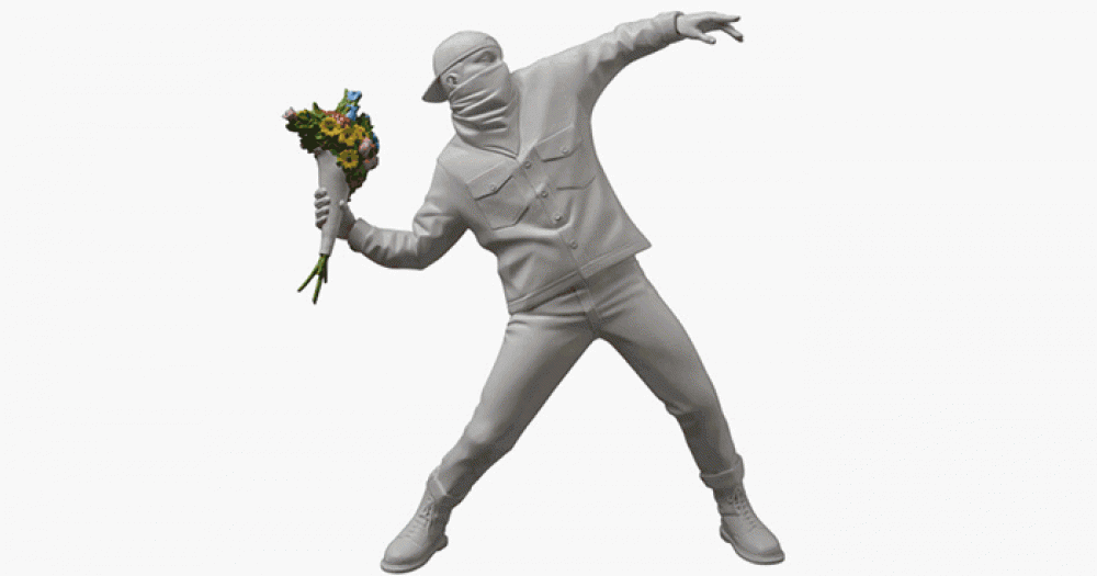 Flower Bomber Бэнкси появится в виде статуэтки