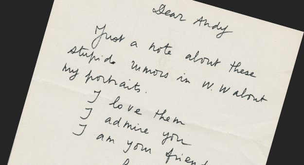 В Нью-Йорке открывается выставка «Письма Энди Уорхола»
